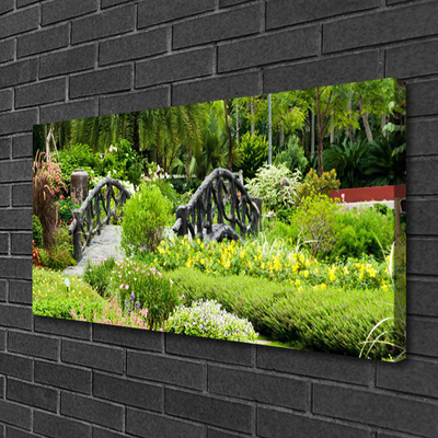 Slika na platnu Narava botanični vrt bridge