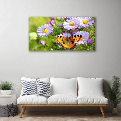 Slika na platnu Rastlina cveti butterfly narava
