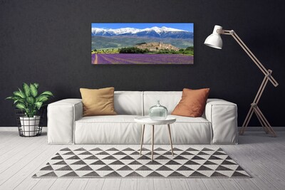 Slika na platnu Travniškega cvetja mountain landscape