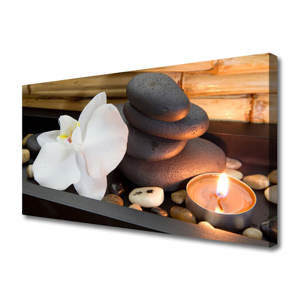 Slika na platnu Orchid spa sveče
