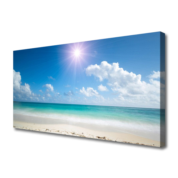 Slika na platnu Sea beach sun landscape