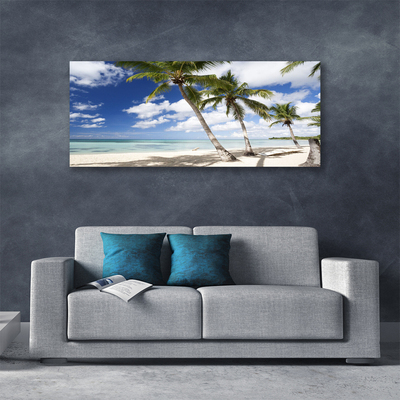 Slika na platnu Seaside palm beach landscape