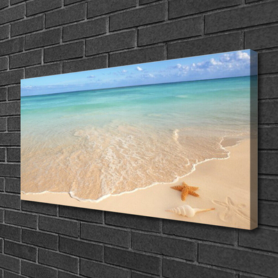 Slika na platnu Starfish beach landscape