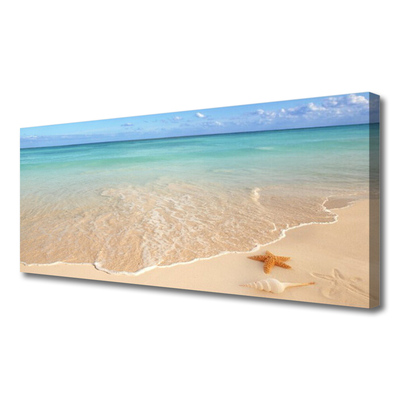 Slika na platnu Starfish beach landscape