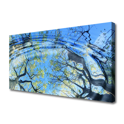 Slika na platnu Voda drevesa narava art