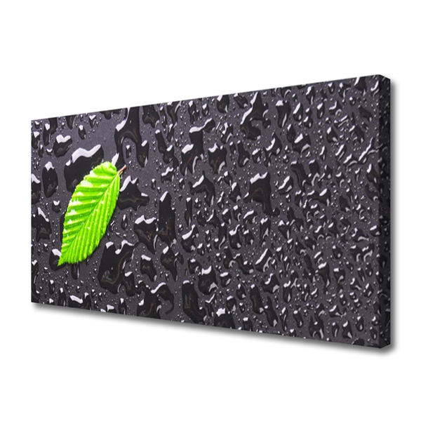Slika na platnu Art leaf kapljice