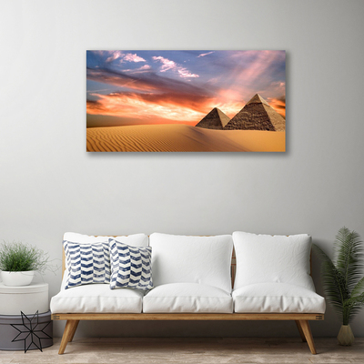 Slika na platnu Desert piramide na wall