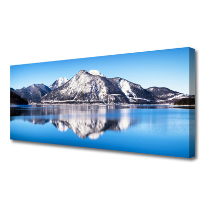 Slika na platnu Lake mountains landscape