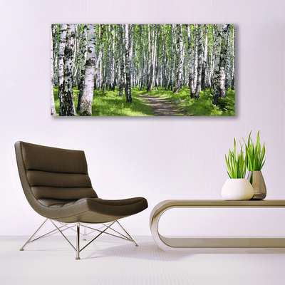Slika na platnu Gozdna drevesa narava pot