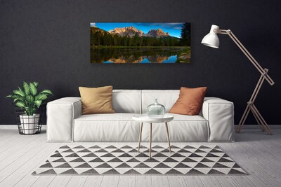 Slika na platnu Forest lake landscape