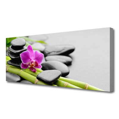 Slika na platnu Flower bamboo stones art