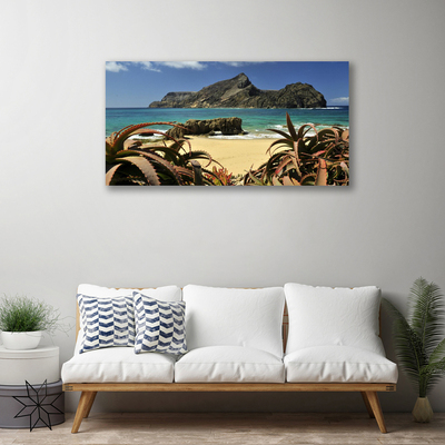 Slika na platnu Plaža sea rock landscape