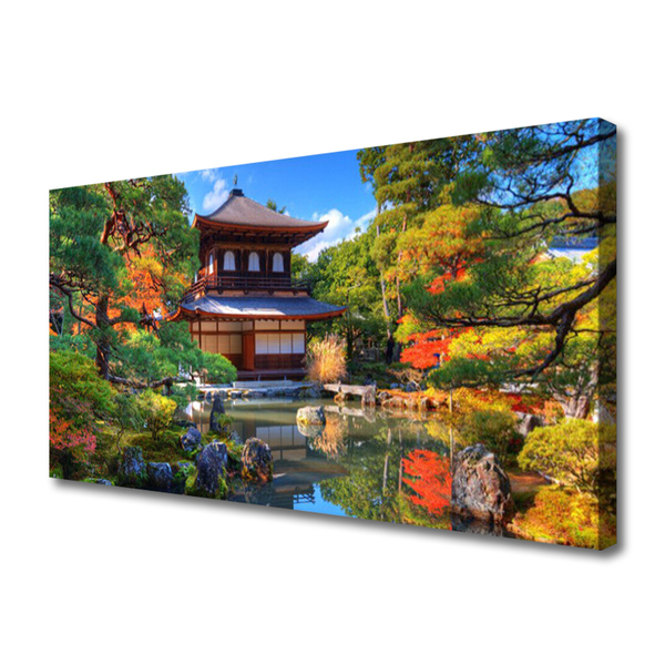 Slika na platnu Landscape vrt japonska