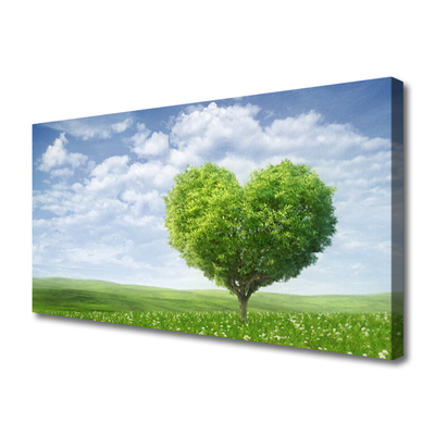 Slika na platnu Drevo srce narava