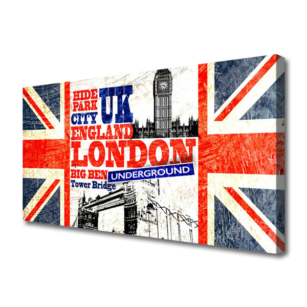 Slika na platnu London flag art