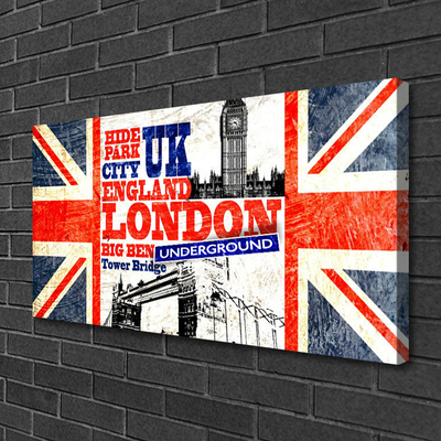 Slika na platnu London flag art