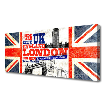 Slika na platnu London flag art