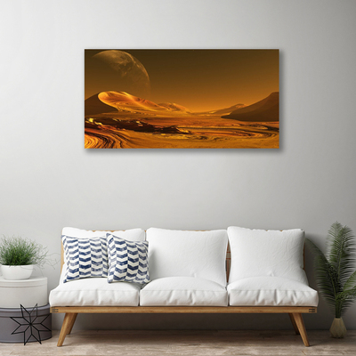 Slika na platnu Desert landscape vesolje