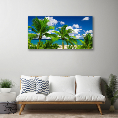 Slika na platnu Morje palm trees landscape