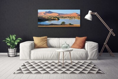Slika na platnu Lake desert landscape