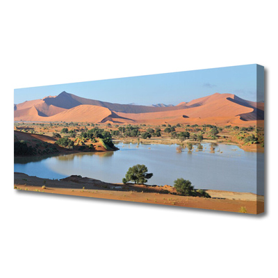 Slika na platnu Lake desert landscape