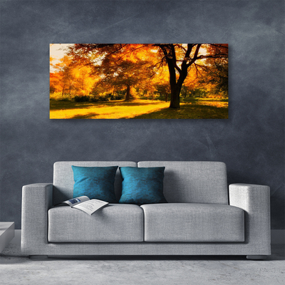 Slika na platnu Drevesa jesen narava