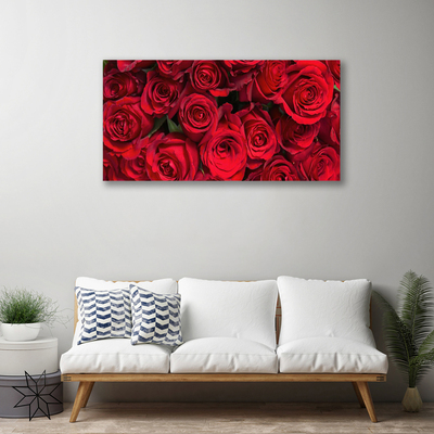 Slika na platnu Red roses flowers narava