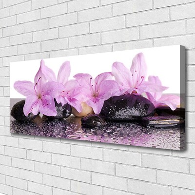 Slika na platnu Vodne lilije cvetje rosa