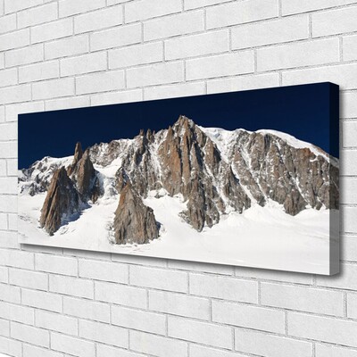 Slika na platnu Snowy mountain peaks