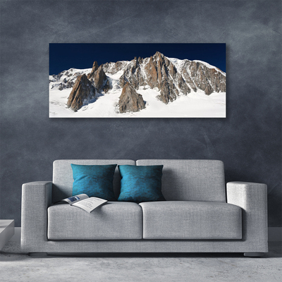 Slika na platnu Snowy mountain peaks
