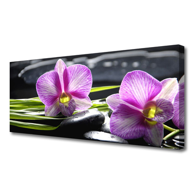 Slika na platnu Orchid zen spa stones