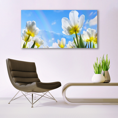 Slika na platnu Rastline rože tulipani