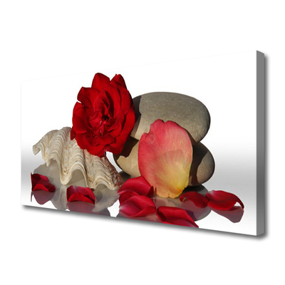 Slika na platnu Cvetni listi vrtnic tihožitja