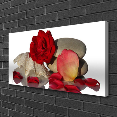 Slika na platnu Cvetni listi vrtnic tihožitja
