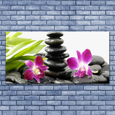 Slika na platnu Orchid zen spa stones