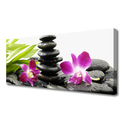 Slika na platnu Orchid zen spa stones