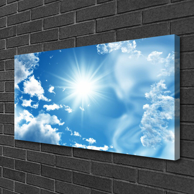Slika na platnu Blue sky sun oblaki