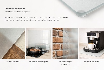 Zaščita za kuhinjski pult Pravokotna polprosojna