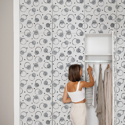 Samolepilna tapeta za pohištvo Ustvarjalni krogi