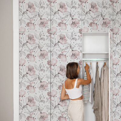 Pohištvena folija Pastelne rože