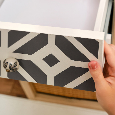 Samolepilna folija za pohištvo Črno-beli vzorec