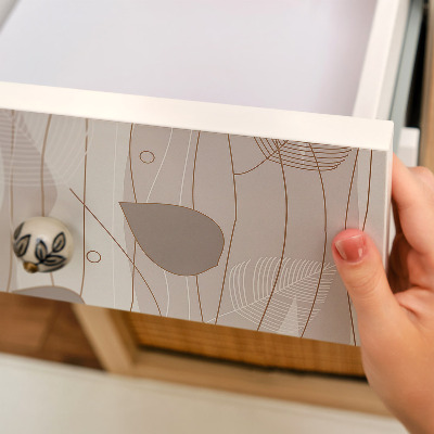 Samolepilna tapeta za pohištvo Listnati vzorec