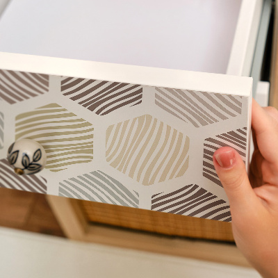 Folija za pohištvo Šesterokotni mozaik