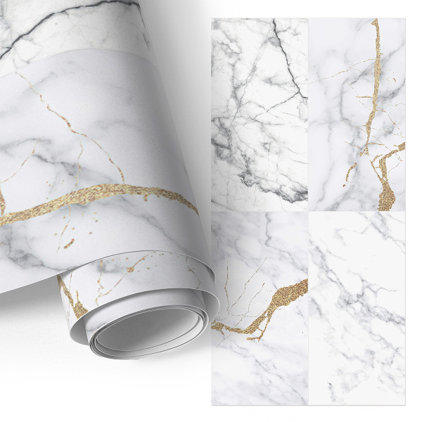 Samolepilna tapeta za pohištvo Marmorna eleganca