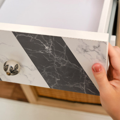 Samolepilna folija za pohištvo Kontrastna eleganca