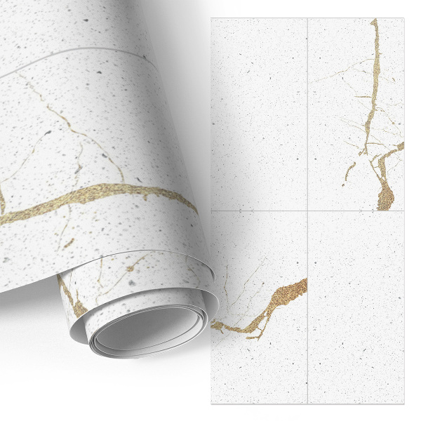 Folija za pohištvo Beli krožniki