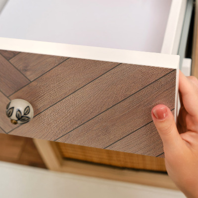 Samolepilna tapeta za pohištvo Lesena ribja kost