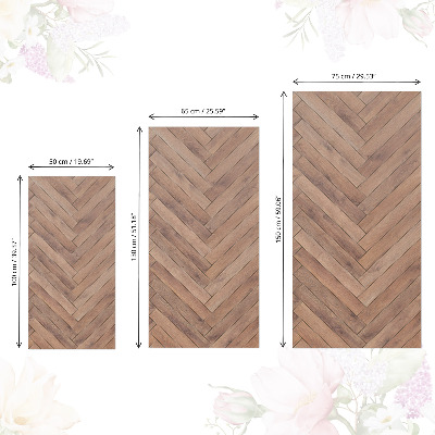 Samolepilna tapeta za pohištvo Lesena ribja kost