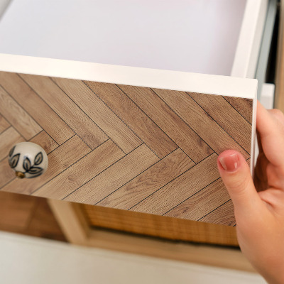 Samolepilna folija za pohištvo Les ribje kosti