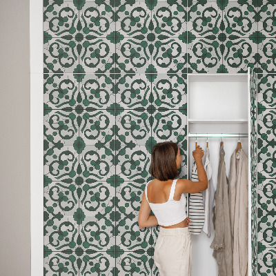 Samolepilna tapeta za pohištvo Zeleni okraski